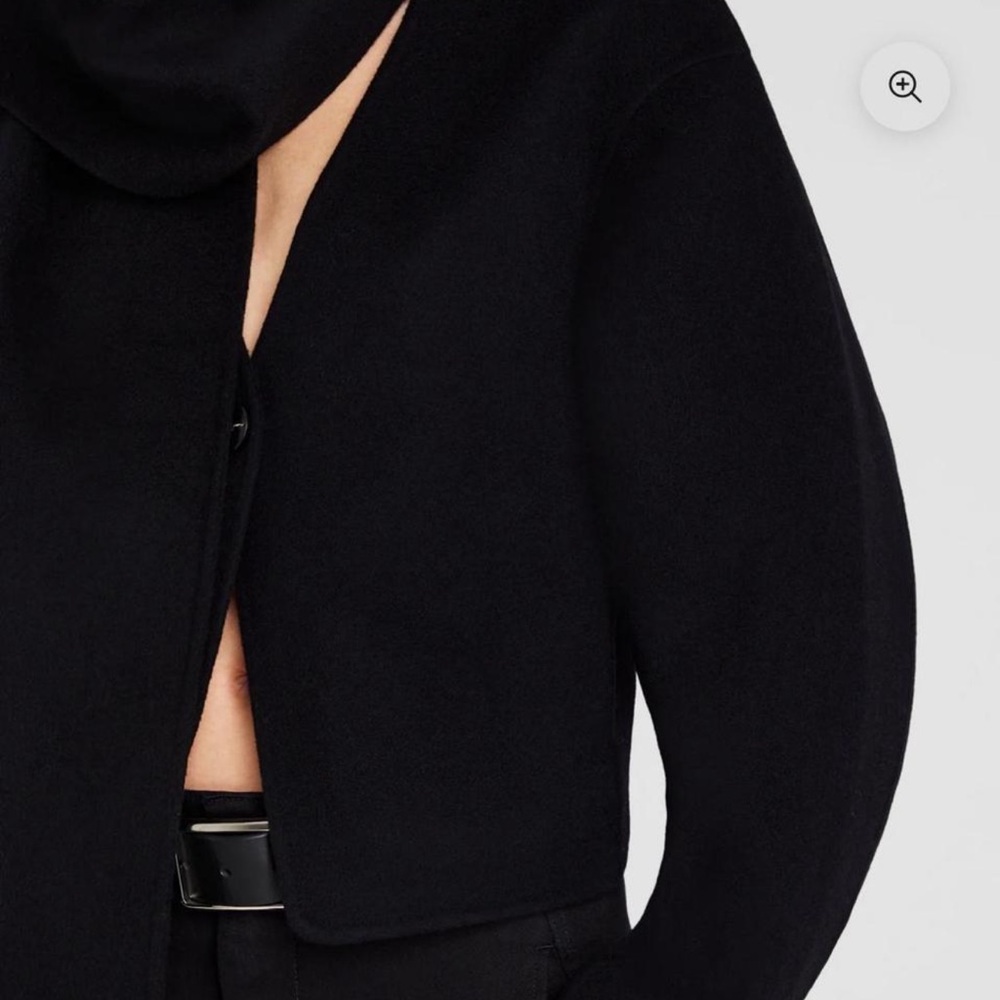 Club Monaco wool-blend coat with detachable scarf - Picture 2 of 3